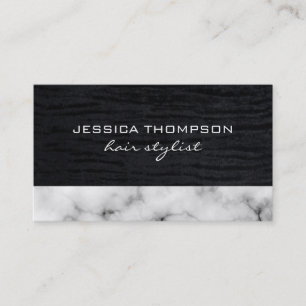 Lux Elegant Velvet and Marble Trim Business Card