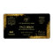 Lux Glitter Black Gold Hair Face Serum Label