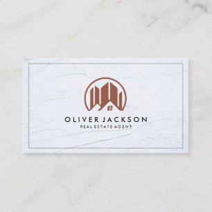 Lux Gold Foil Real Estate Agent   Construction Business Card