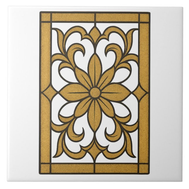 Lux Gold Mandala Tile (Front)