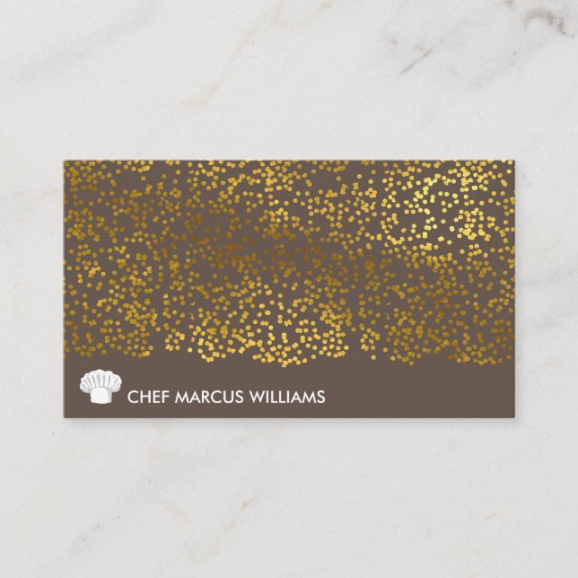 Lux Gold Speck | Executive Chef Business Card (Front)