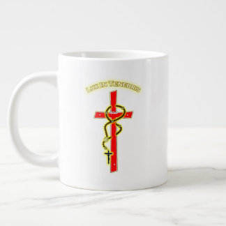 Lux in Tenebris - Rosary 01 Large Coffee Mug