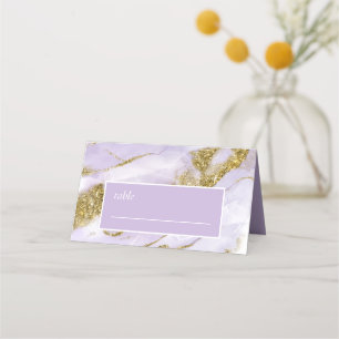Lux Ink Lavender Abstract ID990 Place Card