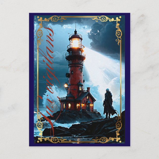 Lux vigilans invitation postcard (Front)