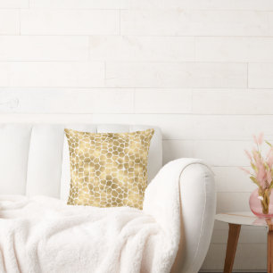 LUXE ANIMAL GOLD PEBBLE PILLOW