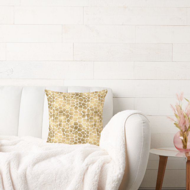 LUXE ANIMAL GOLD PEBBLE PILLOW  (Couch)