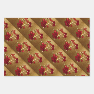 Luxe Aries Gold Wrapping Paper
