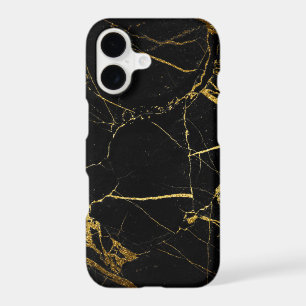 Luxe Black and Gold Marble Texture