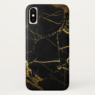 Luxe Black and Gold Marble Texture Case-Mate iPhone Case