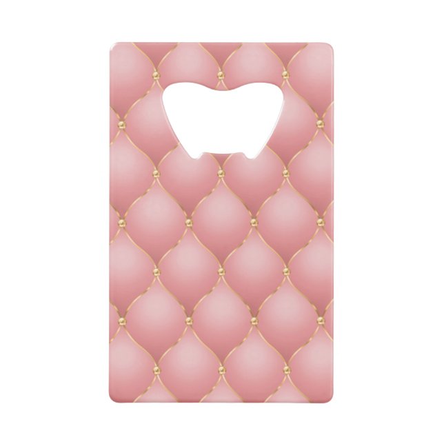 Luxe Blush Rose Rose Or Diamond Motif Tufted (Devant)