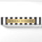 Luxe Bold Black and White Stripes with Gold Bar