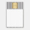 Luxe Bold Black and White Stripes with Gold Box