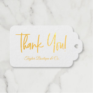 Luxe Customizable Business name Thank you Gift Tags