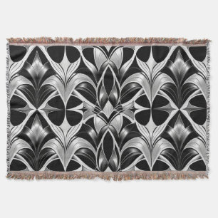 Luxe Deco Black & White Throw Blanket