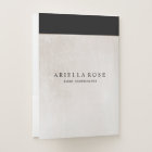 Luxe Elegant Black and White Marble Professional