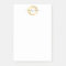 Luxe Faux Gold Painted Circle Designer Logo