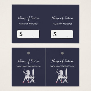 Luxe FAUX Silver Woman Makeup Boutique Hang Tags