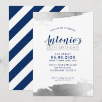 LUXE FÊTE D'ANNIVERSAIRE INVITATION doré moderne a