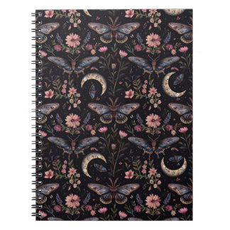 Luxe Floral Witchy Moon Moon Carnet Journal