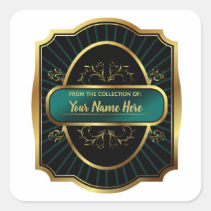 LUXE From the Collection of: Square Sticker