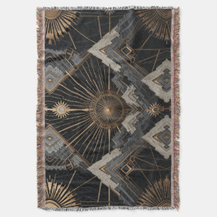 Luxe Geometry  Throw Blanket