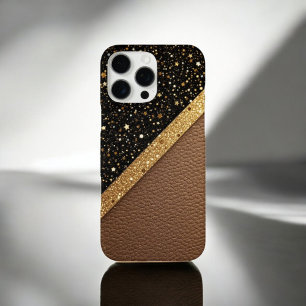 Luxe Glitter Guard (Glitter-Leather) iPhone 16 Pro Max Case