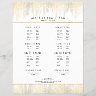 Luxe Gold Confetti Rain Pattern Flyer
