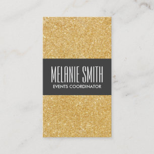 Luxe Gold Shimmer Business Card