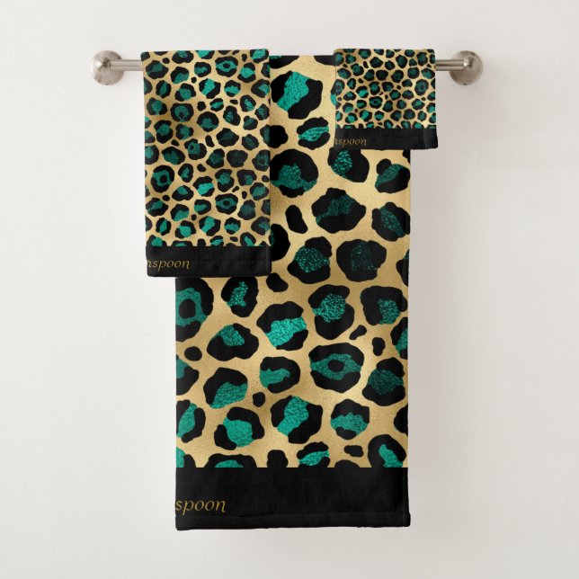 LUXE GREEN GOLD CUSTOM TOWEL SET (Insitu)
