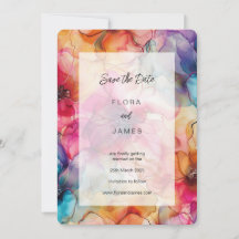 Luxe Joyaux Tons Glamor Colorf Elégante Invitation