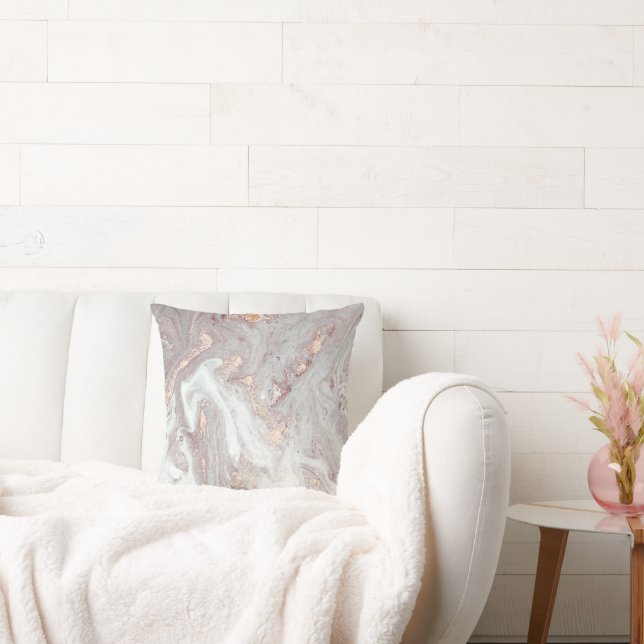 LUXE LILAC MARBLE PEARL CUSHION (Couch)