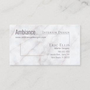 Luxe Marble Geometric Business Card