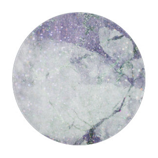LUXE MARBLE PURPLE GALAXY TRAY CUTTING BOARD