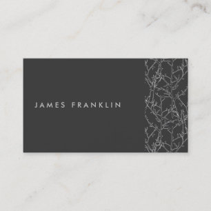 LUXE MINIMALISM with TREE BRANCHES MOTIF Business Card