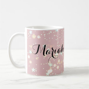 luxe modern romantinc girl coffee mug