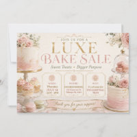 Luxe Patisserie Pink Gold Elegant Bake Sale