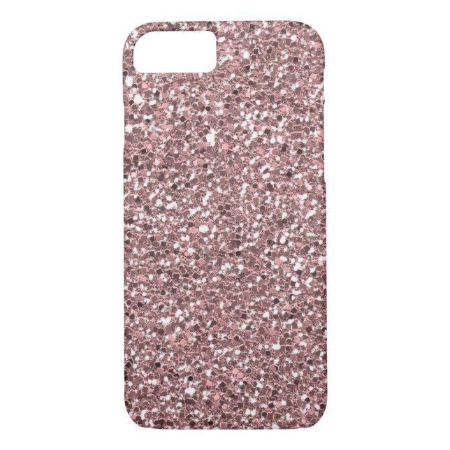 Luxe Pink Glitter Texture Case-Mate iPhone Case (Back)