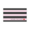 Luxe Pink/Grey Stripes Red Lips Makeup Artist