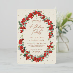 Luxe Red Berry + Eucalyptus Holiday Party
