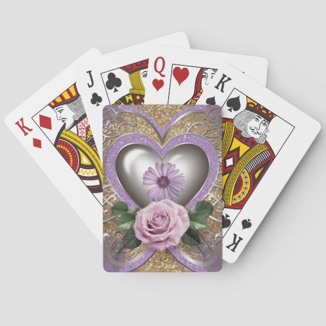  Luxe Romantic Poker Card Deck (Back)