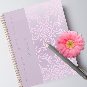 Luxe romantique style motif damas rose clair