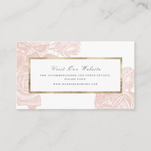 Luxe rose blush or vintage site web Insérer carte