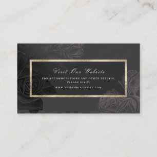 Luxe rose noir or vintage site web Insérer carte