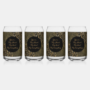 Luxe, Saint-Valentin, Fleurs Noir Or , Pixel 
