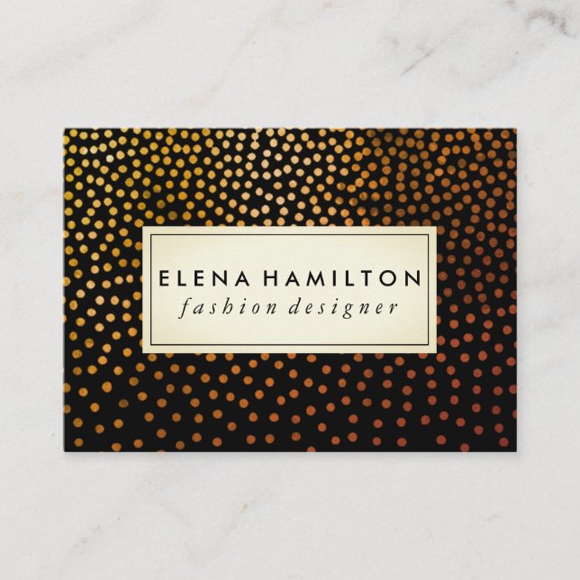 Luxe Speckled Pattern Business Card (Front)