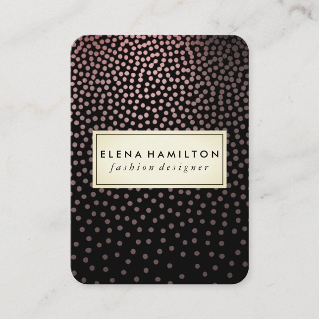Luxe Speckled Pattern Business Card (Front)