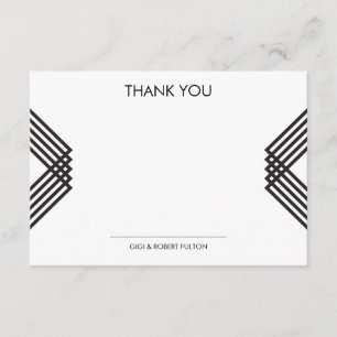 Luxe Stripes Thank You Card