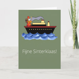 Luxe Typografie Sinterklaas Wenskaart 5 December Card