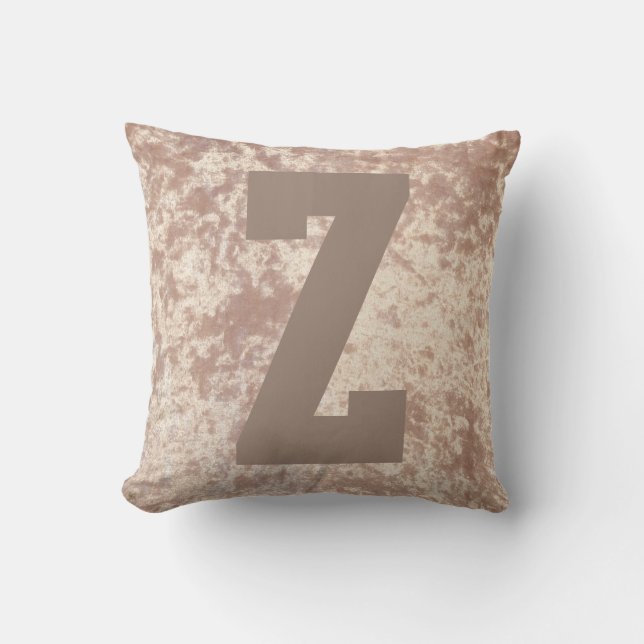 Luxe velours stylisé coussin d'oreiller jettent (Recto)