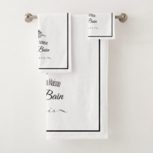 Luxe versez l'ensemble de serviette de Maison de